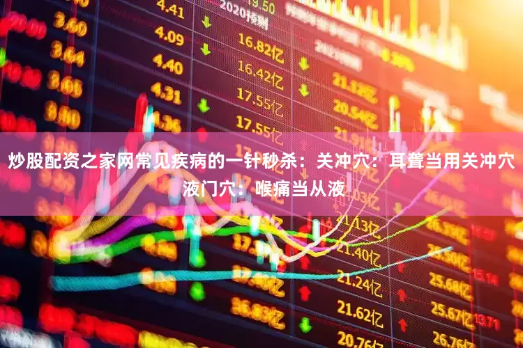 炒股配资之家网常见疾病的一针秒杀:关冲穴:耳聋当用关冲穴 液门穴:喉痛当从液