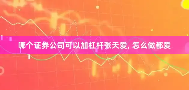 哪个证券公司可以加杠杆张天爱, 怎么做都爱